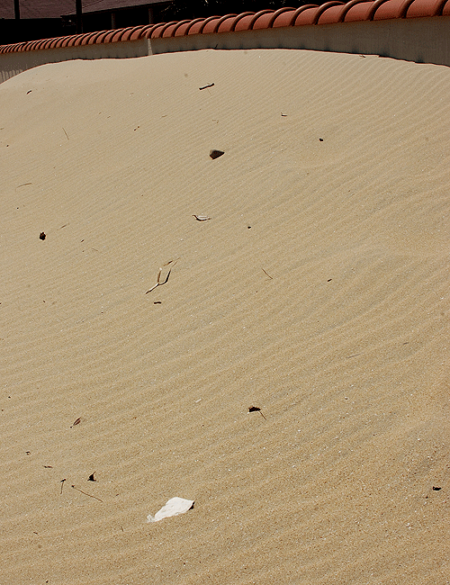 砂浜の波模様